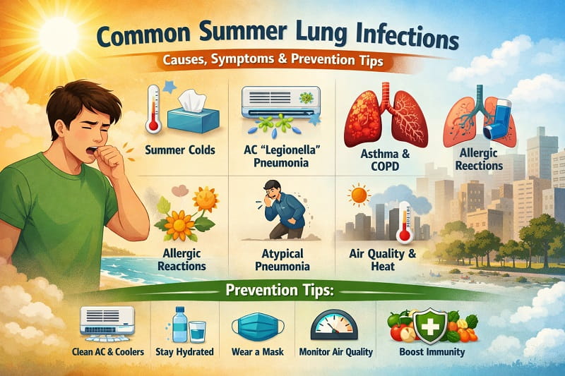 Common Summer Infections Affecting the Lungs and How to Prevent Them