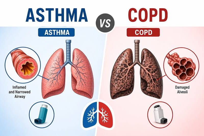Asthma vs COPD: What’s the Difference & How to Manage Both?