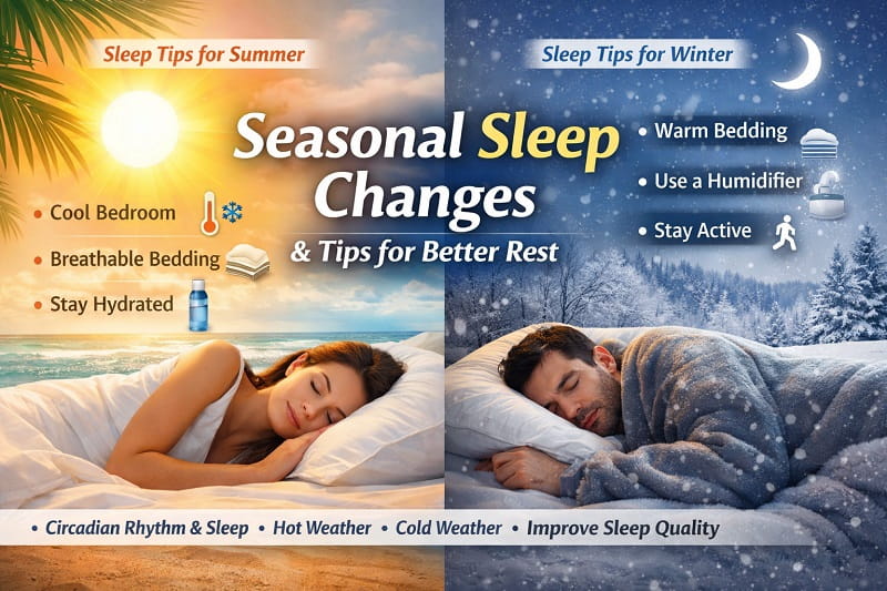 Sleep Problems in Changing Seasons: Tips for Better Sleep in Hot and Cold Weather